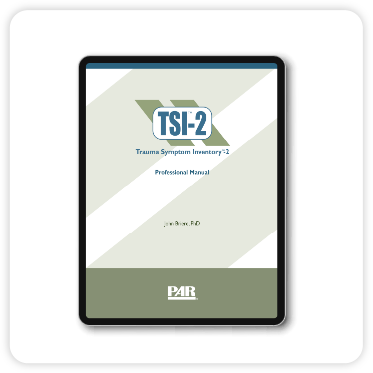 Cover of TSI-2 manual displayed on a tablet